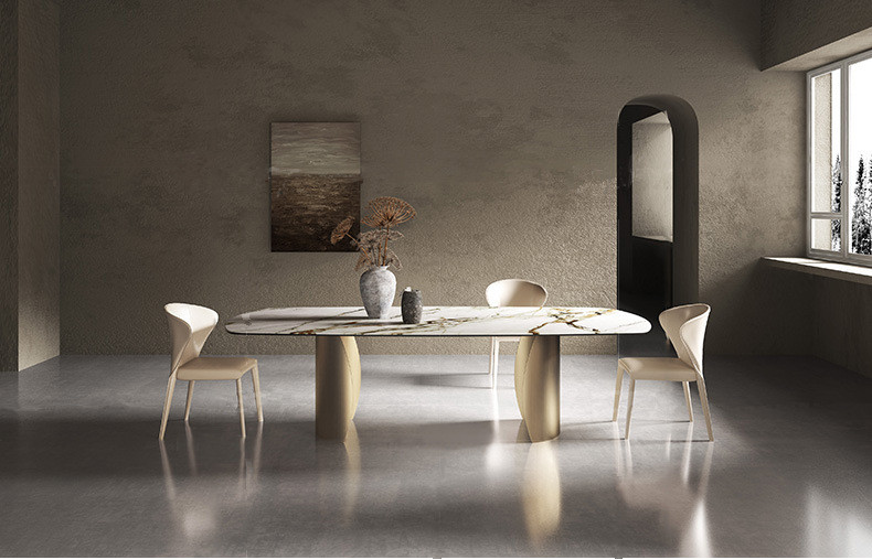 Luxurious Minimalist Rectangular Dining Table